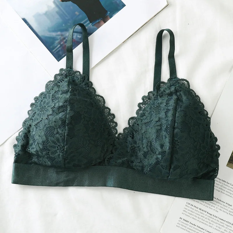 Women Lace Triangle Bralette