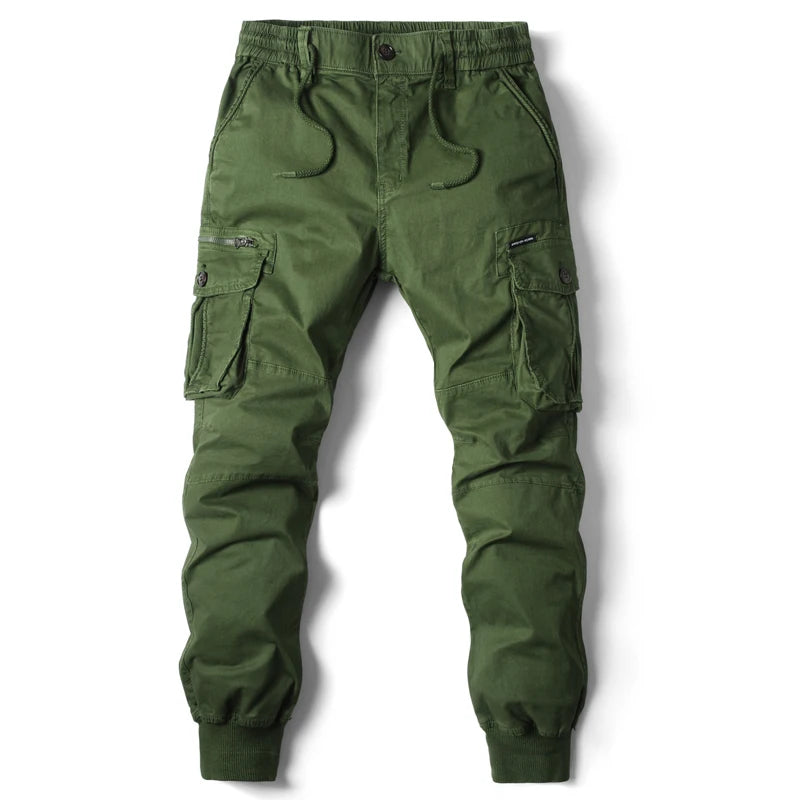 Men's Plus Size Cargo Jogger Pants – Cotton Full Length