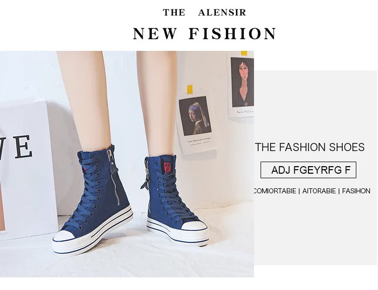 Women Canvas Shoes Casual Vulcanized Sneakers