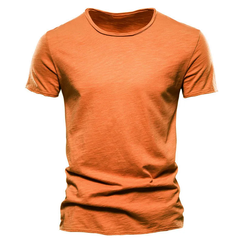 Men Cotton O-Neck Summer T-Shirt