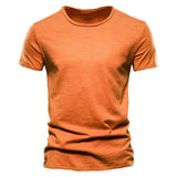 Men Cotton O-Neck Summer T-Shirt