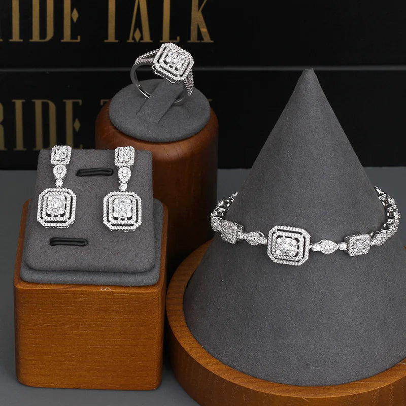 Women’s Rhinestone 3-Piece Bridal Set