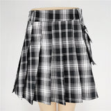 Women Gothic Patchwork Mini Skirt
