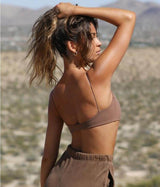 Women Short Sleeve Crop Yoga Shirt