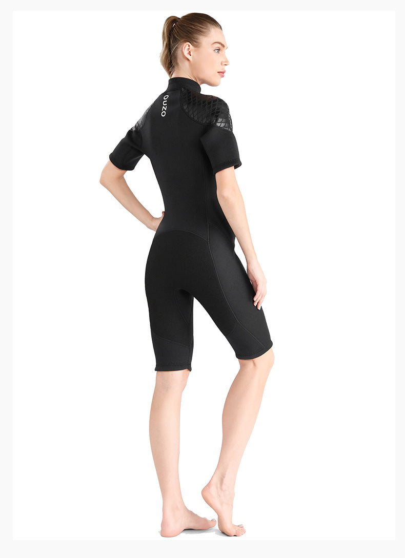 Men Short Sleeve Diving Wetsuit