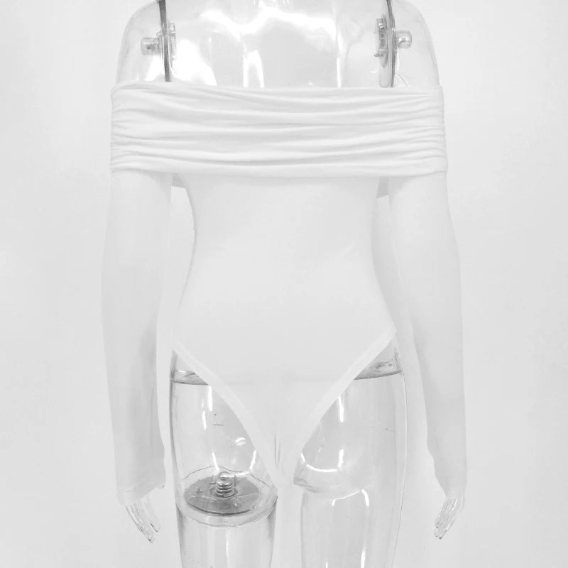 Y2K Black Long Sleeve Bodysuit – Party Clubwear