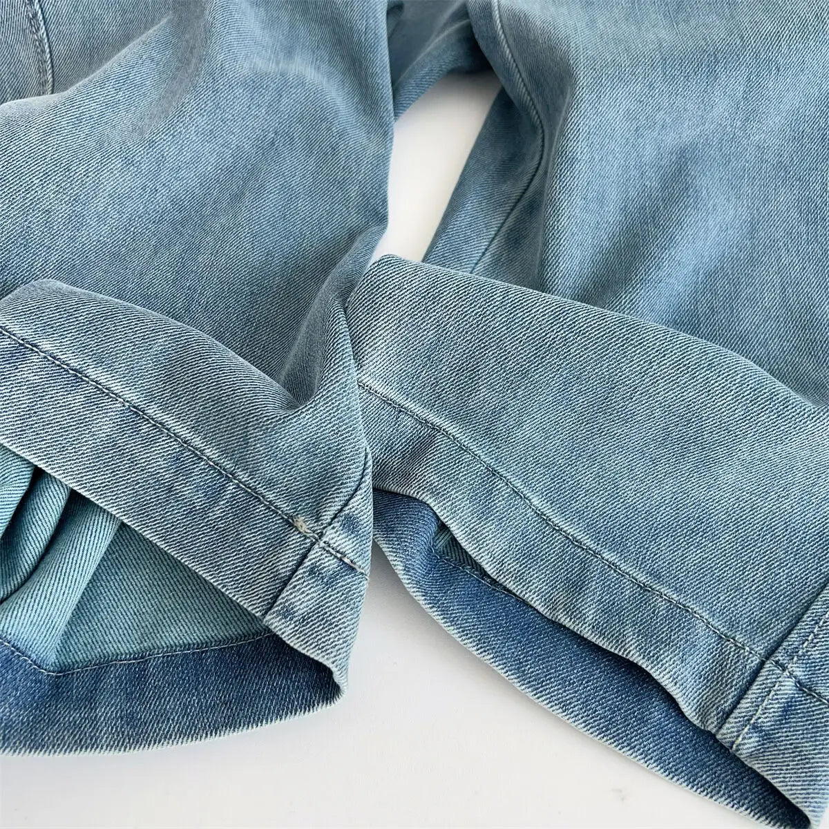 Women Silk Washed Wide Leg Jeans