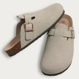 Men Suede Cork Mules