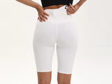 Women High Waist 3 Pocket Bike Shorts