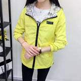 Double-Sided Women's Trench Coat – Hooded Spring Autumn Windbreaker