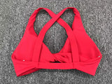 Women Twist Front Cross Back Sports Bra