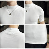 Men Korean Slim Fit Turtleneck Tee