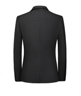 Men Slim Fit Business 2-Piece Suit