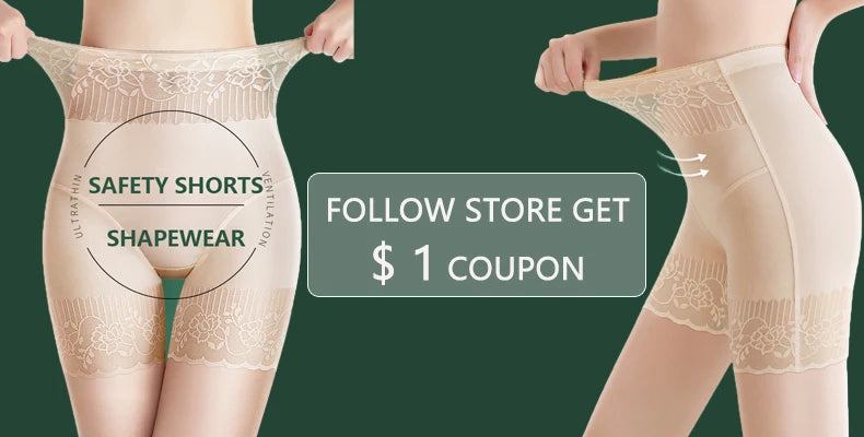 Women Lace Seamless Safety Shorts