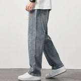 Men's Plus Size Wide Leg Retro Jeans