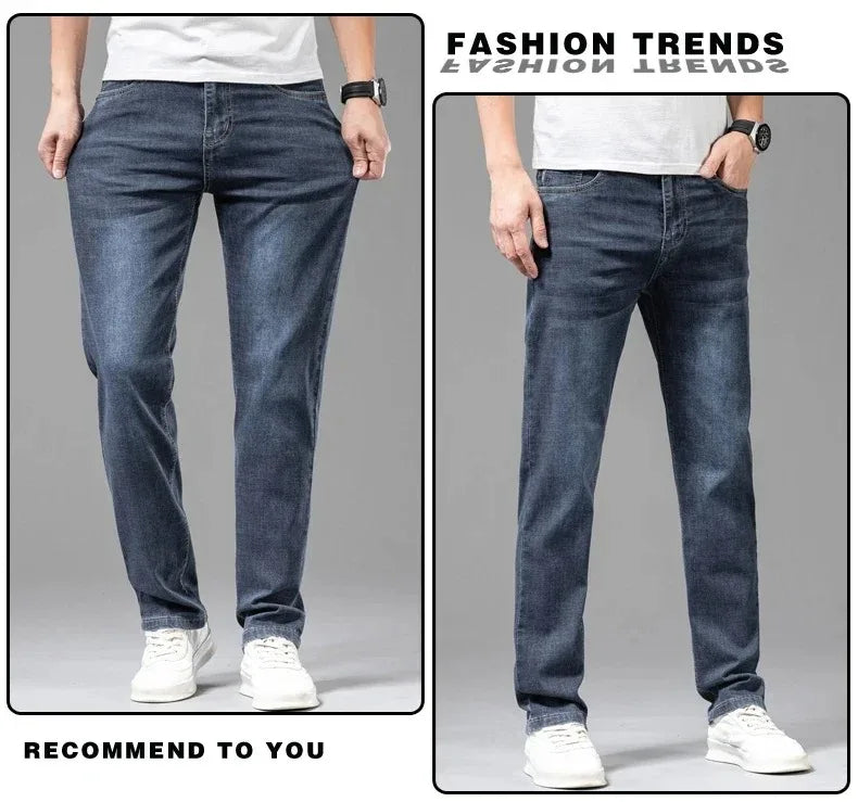 Men Grey Stretch Jeans
