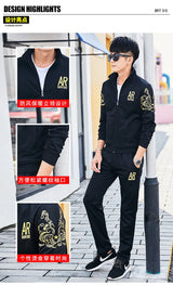 Men’s Plus Size Autumn Tracksuit Set