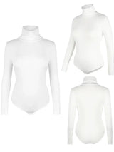 Women High Neck Long Sleeve Bodysuit