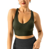 Women Ribbed Galaxy Seamless Sports Bra