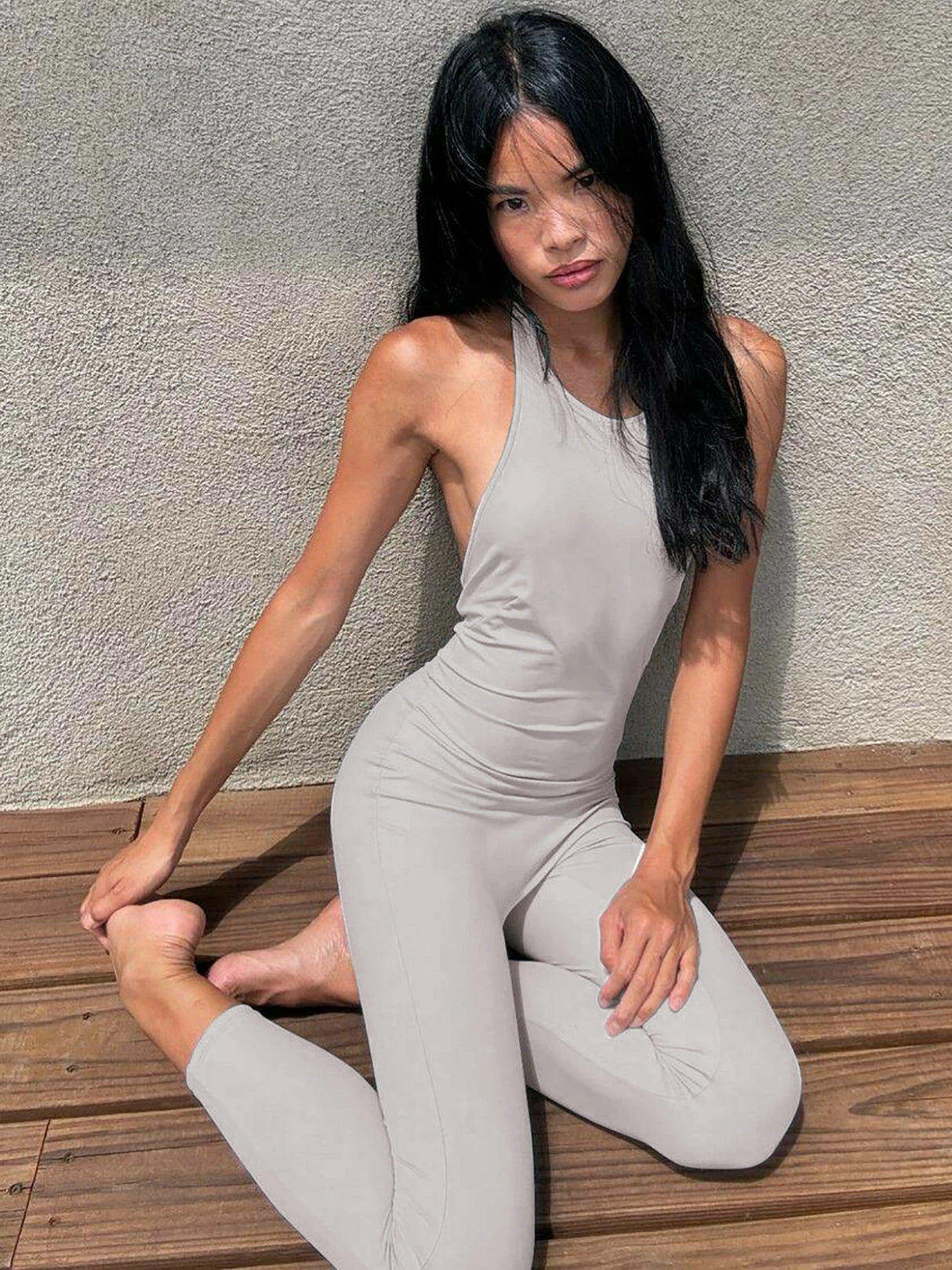 HaloGlam™ – Halter Backless Party Club Jumpsuit (Shiny, Bold & Daring)