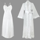 Women Lace Nightgown 3-Piece Set