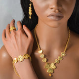Dubai Gold Plated Arabic Jewelry Set