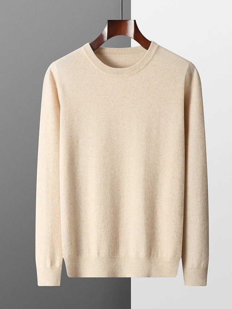 Men Merino Wool Pullover Sweater