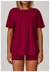 Loose Fit Yoga Tee - Breathable & Quick Dry