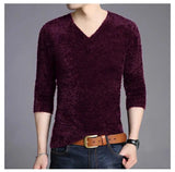Men's Plus Size V-Neck Jumper