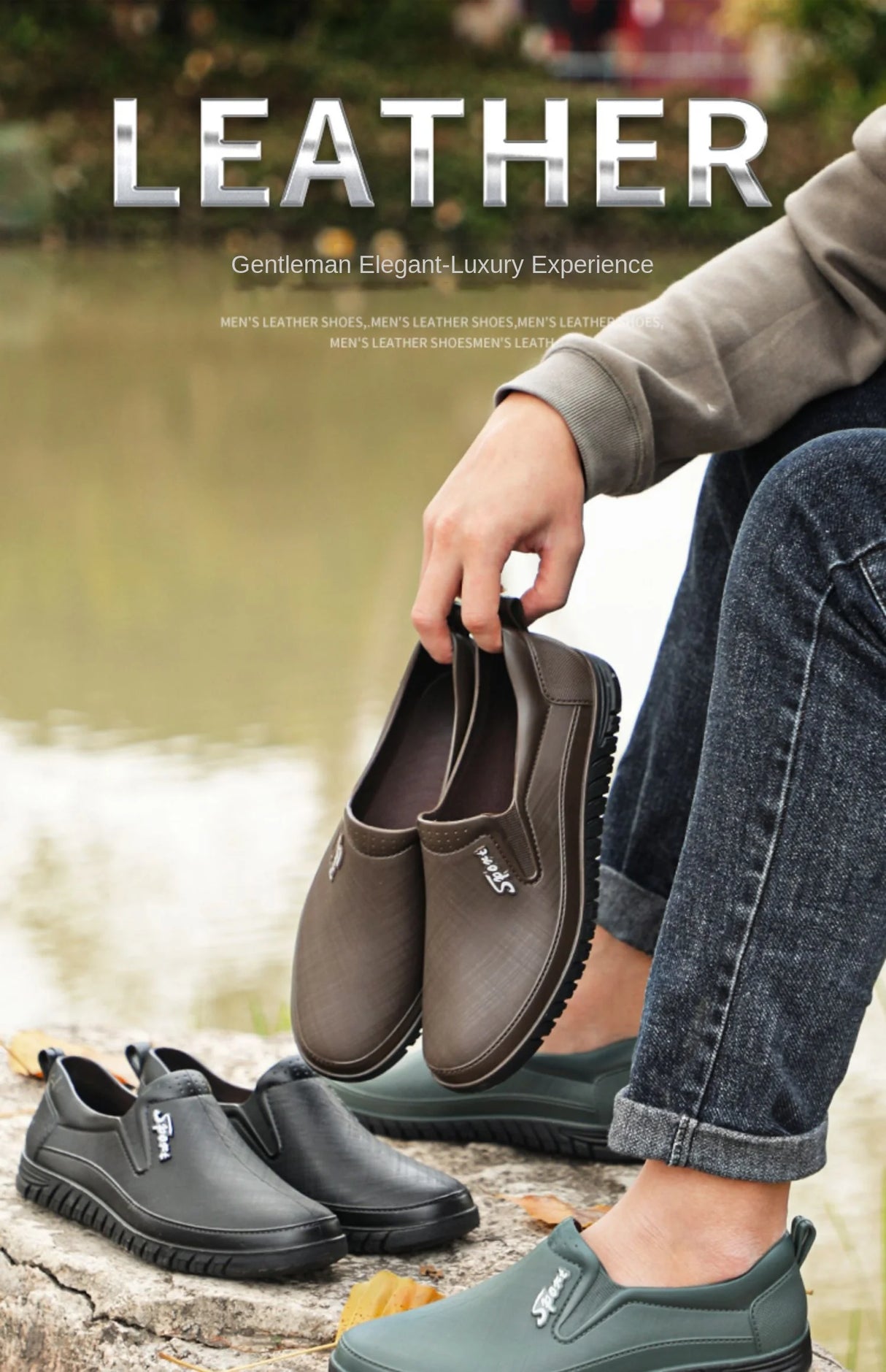 Men Low-Cut Rain Boots