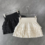 Women Ruffle High Waist Skirt