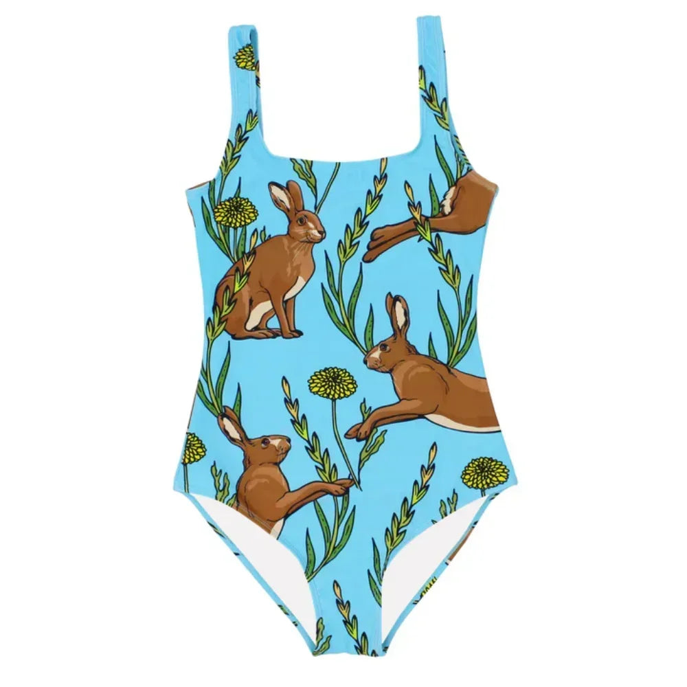 Simple Print Swimsuit