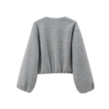 Women Cropped Bomber Jacket