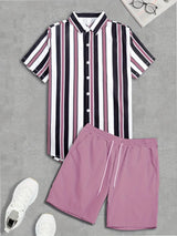 Summer Men Shirt Sets