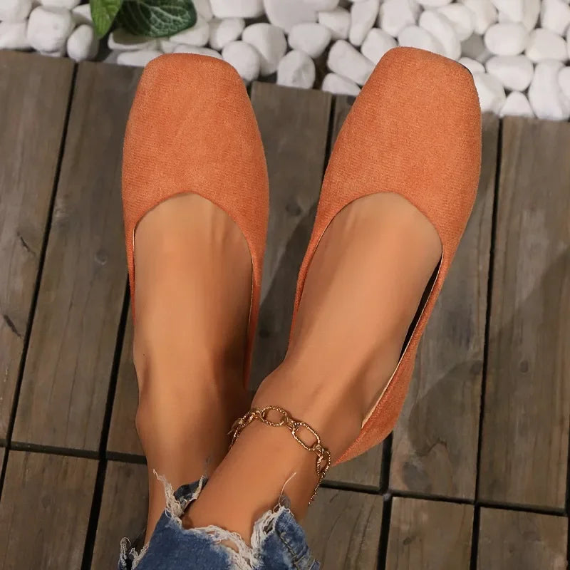 Women’s Square Toe Shallow Casual Ballet Flats