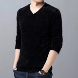 Men's Plus Size V-Neck Jumper