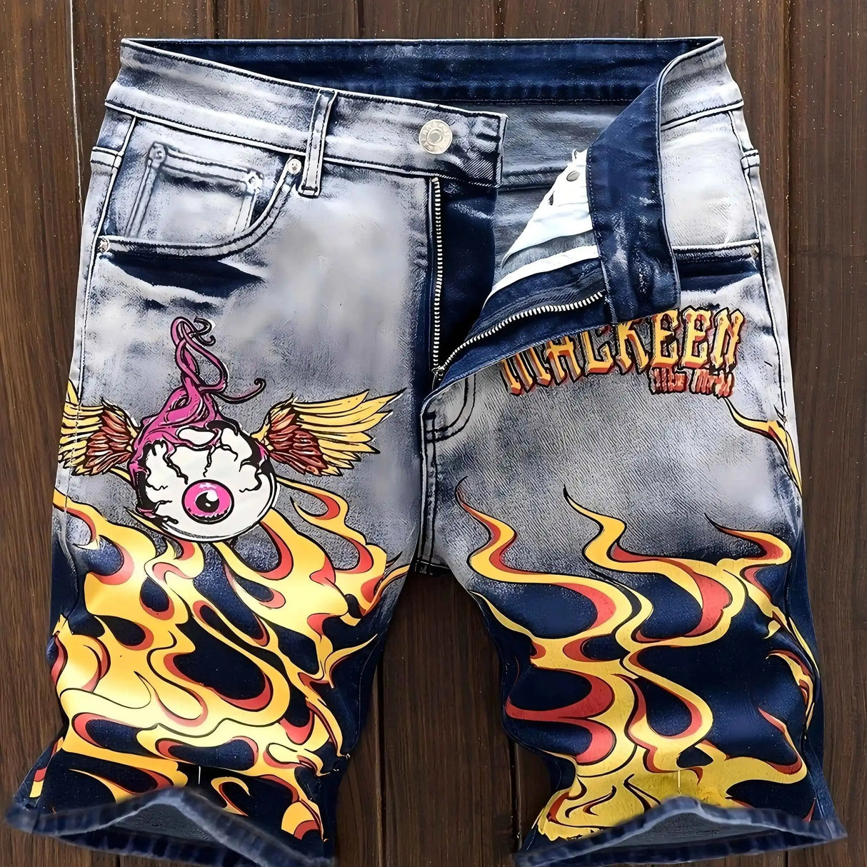 Men Vintage Ripped Jeans