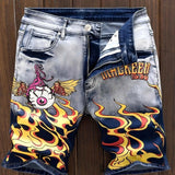 Men Vintage Ripped Jeans