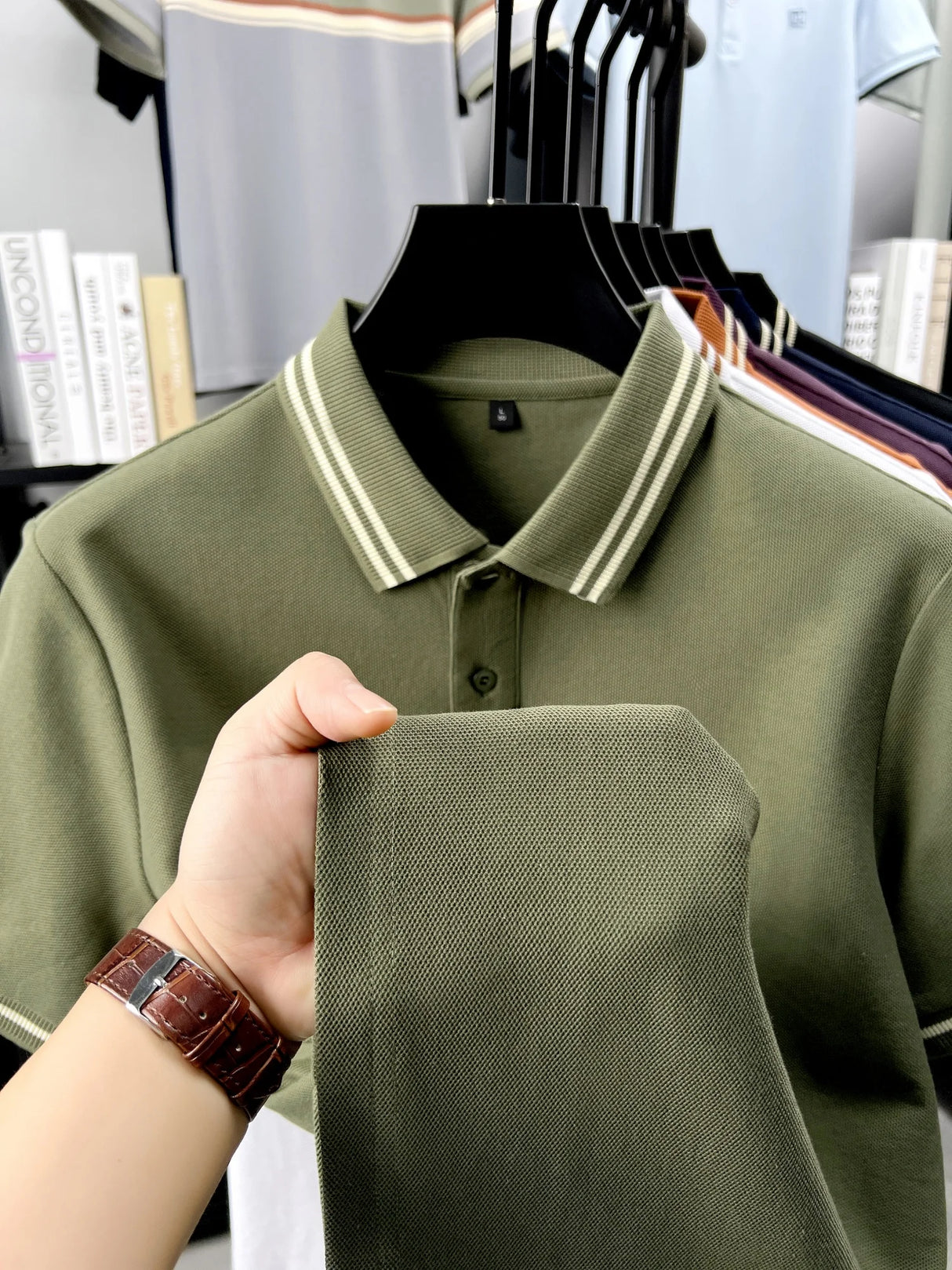 Men Luxury Embroidered Polo T-Shirt