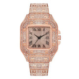 Luxury Rhinestone Gold Unisex Watch