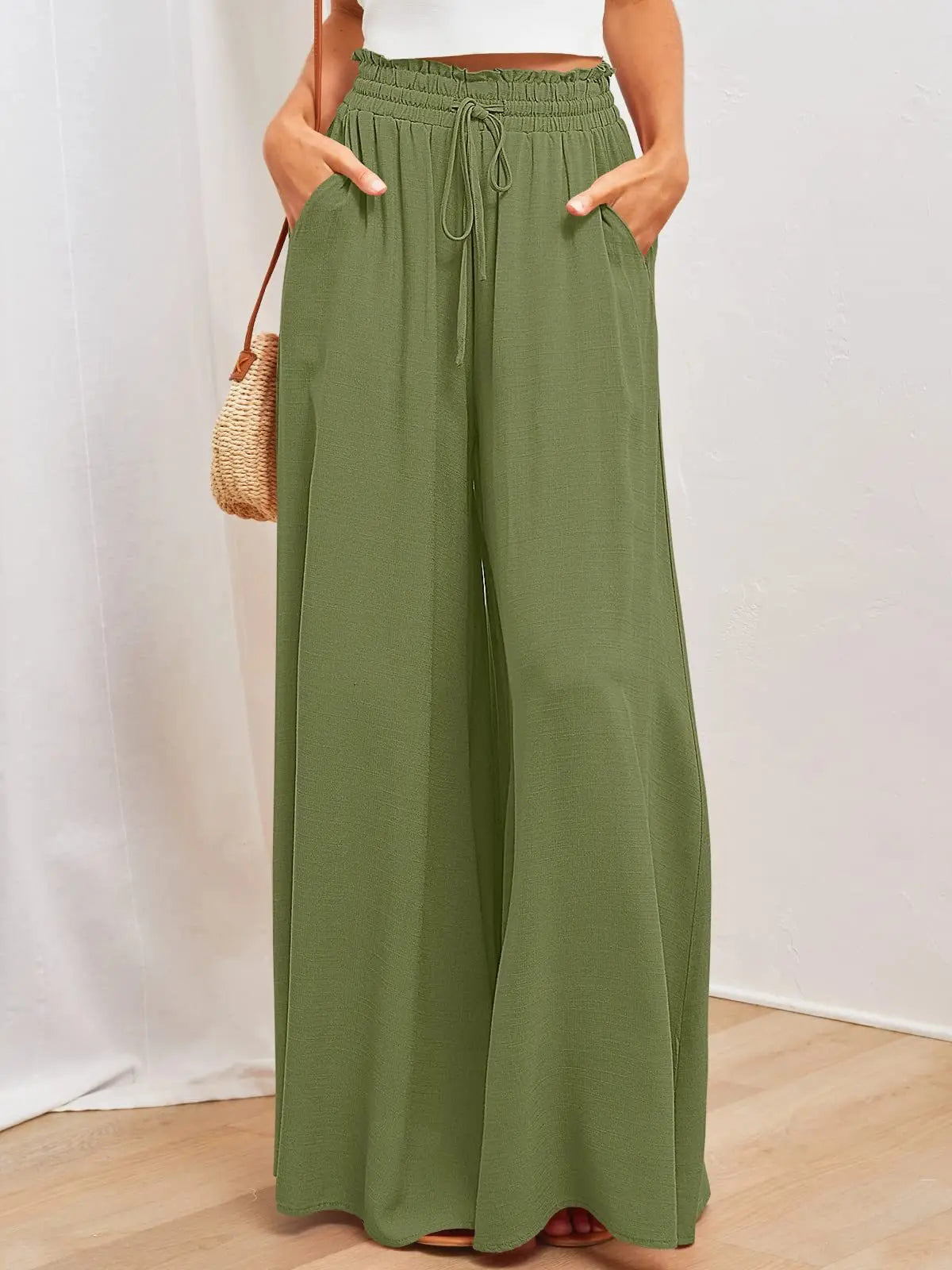 Women Summer Wide Leg Pants