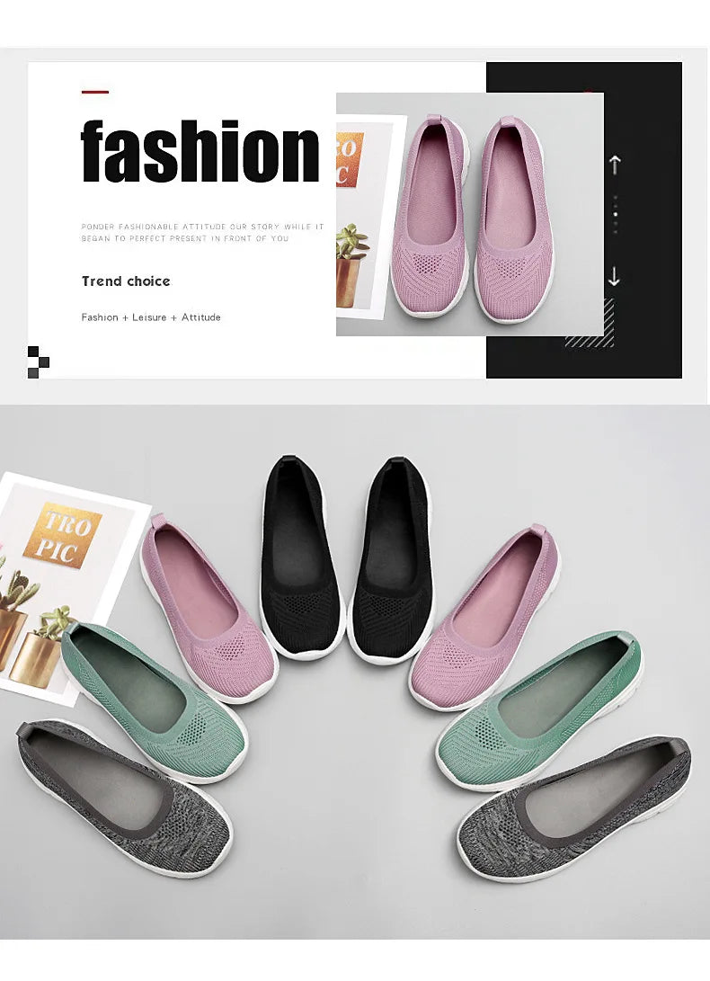 Women Knitted Sock Sneakers Casual Trainers