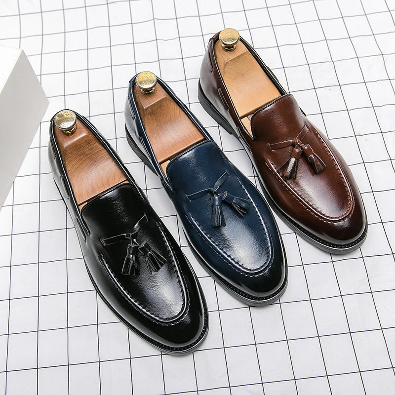Men British Style Leather Brogues