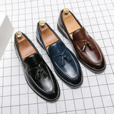 Men British Style Leather Brogues
