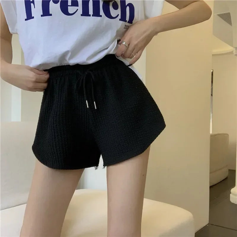 Women Loose Wide Leg Sports Shorts