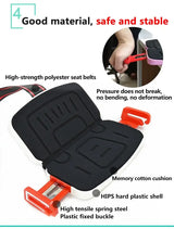 Ifold Portable Baby Car Seat features high-strength polyester seat belts and memory cotton cushion for comfort and safety.