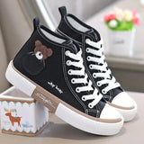Women Canvas Shoes Breathable High Top Sneakers