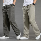 Men's Plus Size Cargo Pants – 6XL Summer Cotton