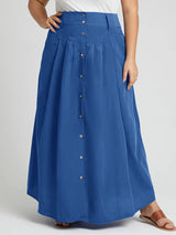 Women Buttoned Cargo Skirt