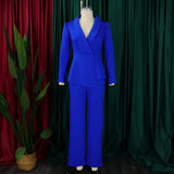 Women Plus Size Long Sleeve Pants Set